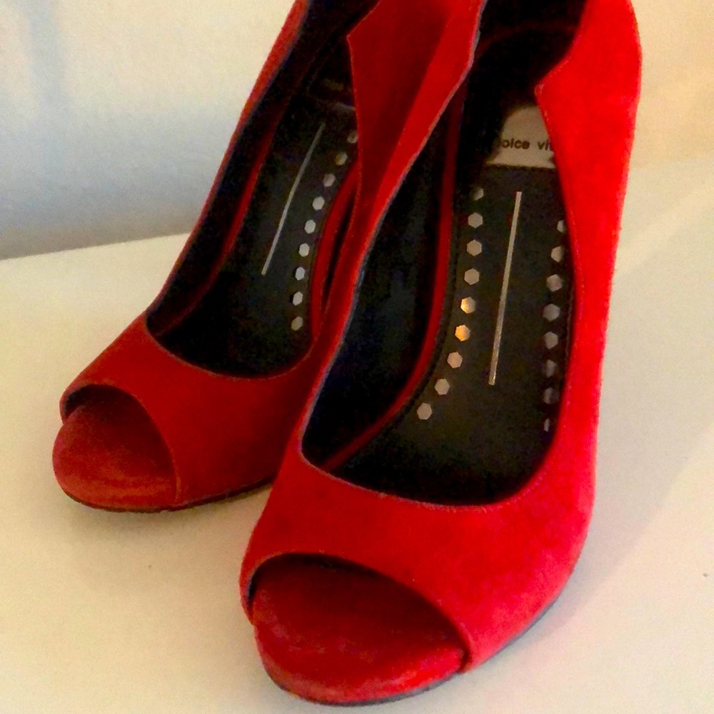 Dolce Vita Red peep toe heels